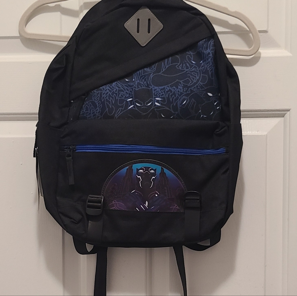 Marvel Black Panther/ Kids Unisex 16.5 Black Backpack
